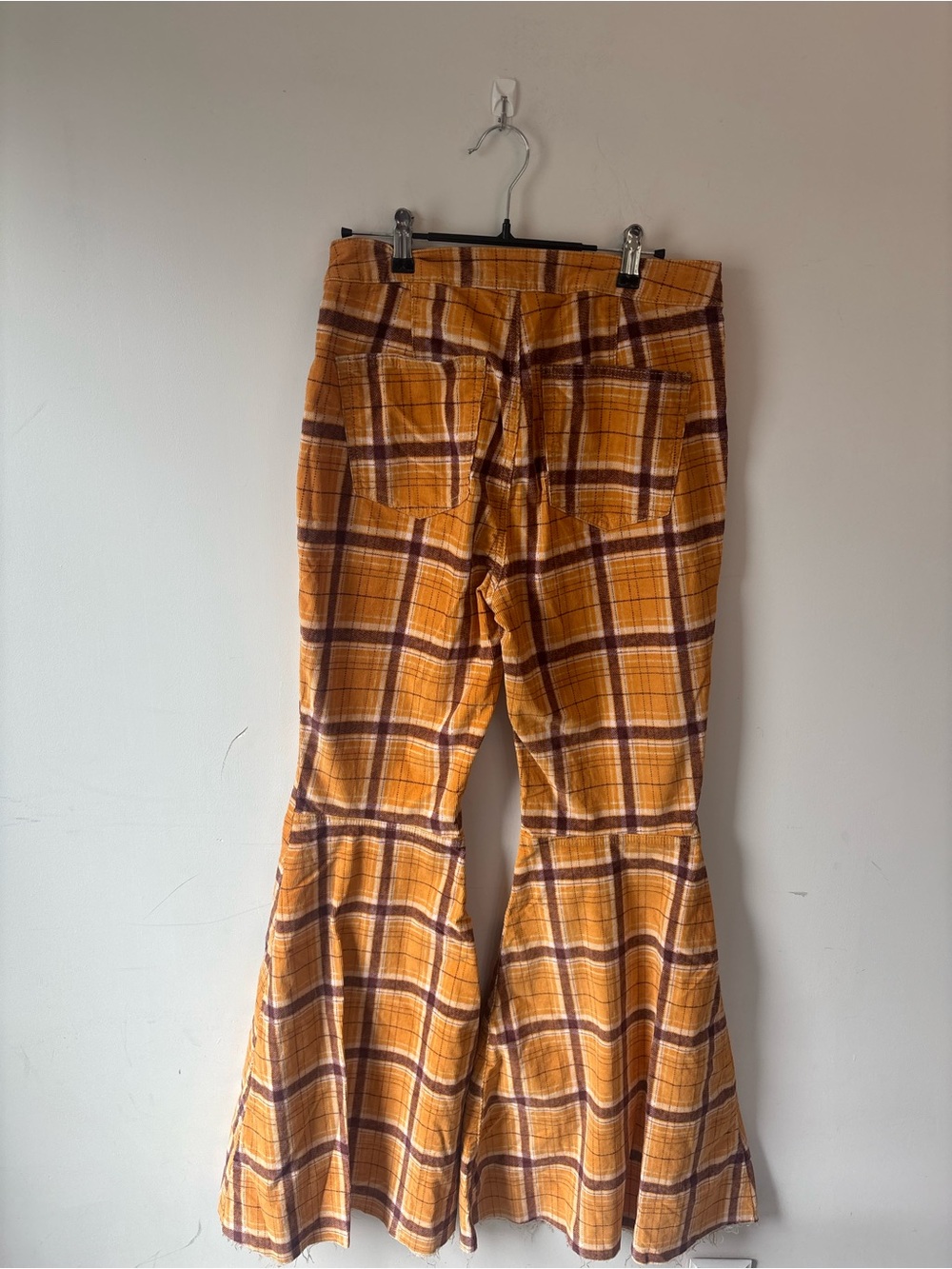We The Free 28 Plaid Flared Corduroy Pants - Picture 6 of 6